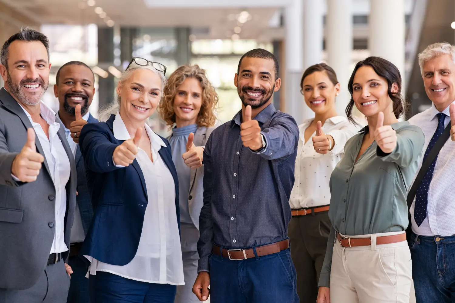 Gruppe von Menschen von Energieservice 